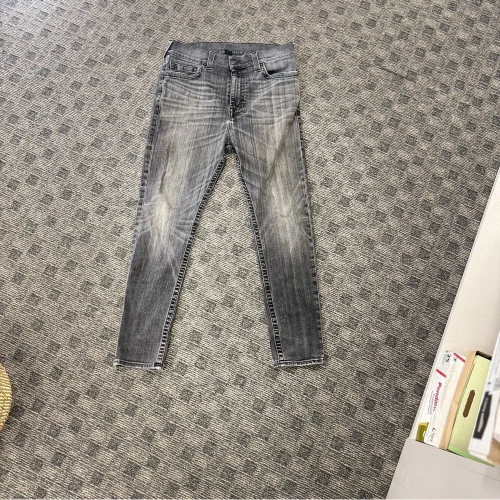 Marco No Flap SE True Religion Washed Gray Pocket-Embroidered sz 30